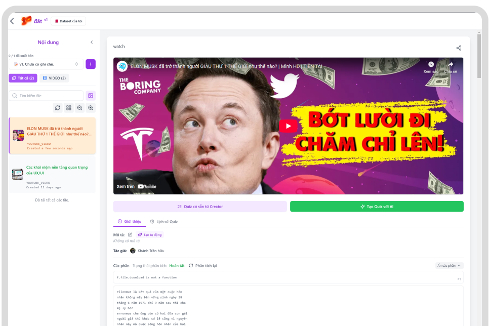 Ví dụ khóa học online